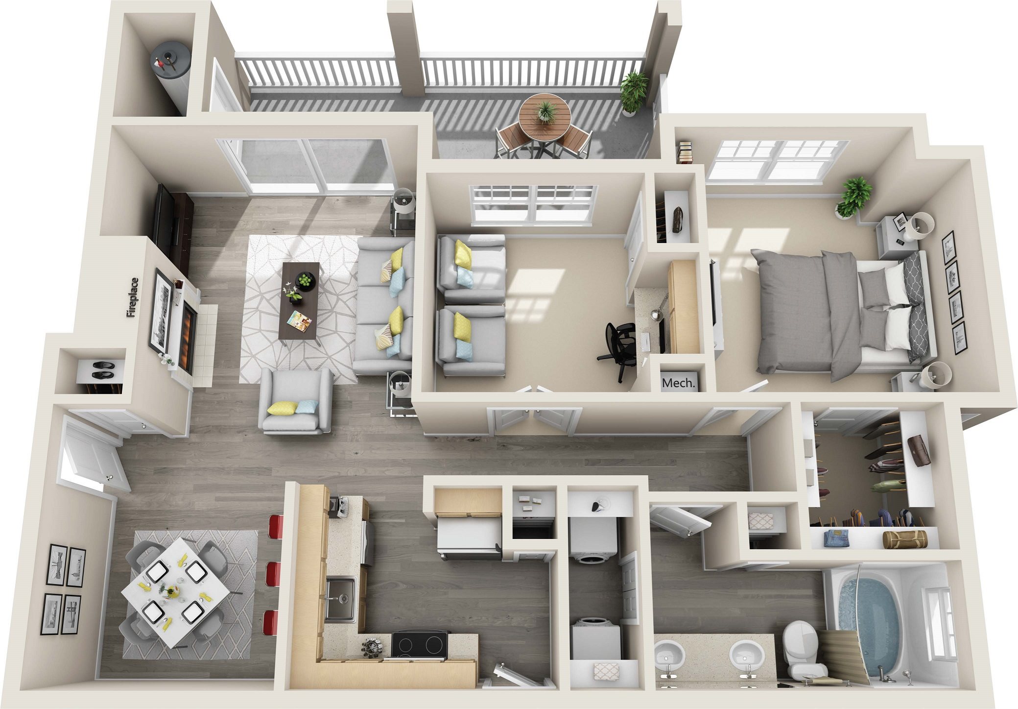 The Ashborough_Ashburn VA_Floor Plan_Contemporary 955 sqft_One Bedroom One Bathroom The Ashborough_Ashburn VA_Floor Plan_Contemporary 955 sqft_One Bedroom One Bathroom